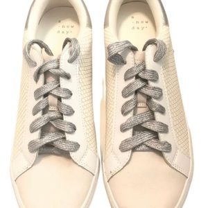 A New Day Cream and Silver Sneakers